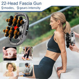 22-Head Fascia Gun High-Frequency Vibration Body Massage Gun Back and Waist Massager Massager Neck Shoulder Massager masajeador
