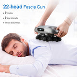 22-Head Fascia Gun High-Frequency Vibration Body Massage Gun Back and Waist Massager Massager Neck Shoulder Massager masajeador