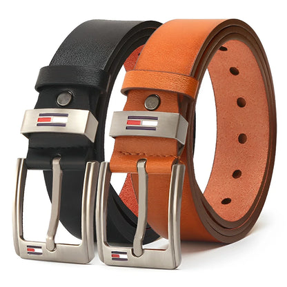 Man Belt Luxury Designer Brand High Quality Men Belt Male PU Leather Belt Men Alloy Pin Buckle Jeans Waistband Waist Straps