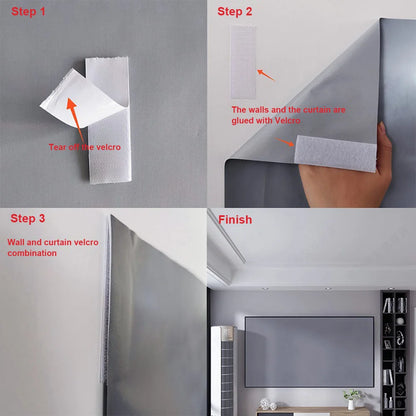 4K 16:9 HD Foldable Projector Screen Movie Projector Screen 60/72/84/92/100/110/120/130/133 in for Home Party Office Classroom