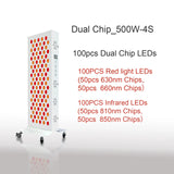 Dual Chip Red Light Therapy Panel Lamp 630nm 660nm Near Infrared Therapy Light 810nm 850nm LED Beauty Devices for Face and Body