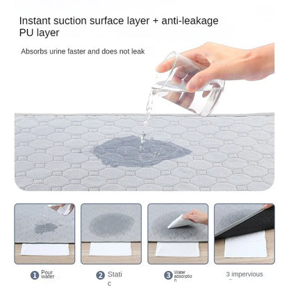 4-layer High Quality Pet Dog Bed Pet Diaper Reusable Dog Pee Pad High Absorbent Diaper Pad Whelping Mat Soft Kennels Pad Cat Mat