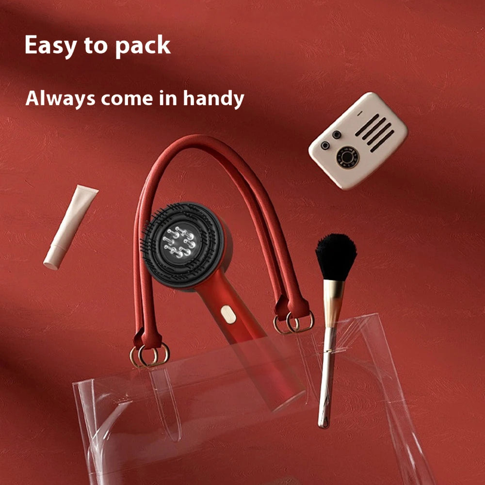 Red Light Vibration Head Massage Comb Electric Massage Comb Oil Applicator Nourishing Scalp Brush Hair Growth Anti Hair Loss