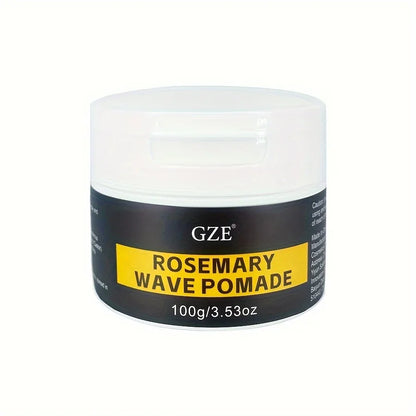 GZE ROSEMARY WAVE POMADE DEEP WAVES POMADE- Water-Based Hair Cream for 360 Wave Training and Wolfing - Styling, Strong Hold