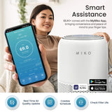 Miko Air Purifier for Large Room up to 770 Sqft - H13 True HEPA Air Cleaner for Pet Hair, Odors, Dust, Pollen for Home