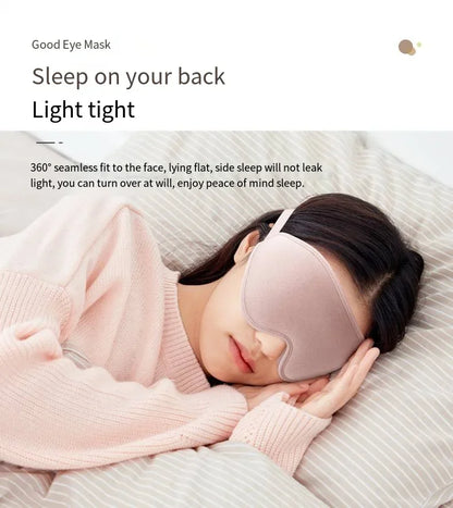 3D Sleep Mask Blindfold Sleeping Aid Eye Mask Soft Memory Foam Face Mask Eyeshade 99% Blockout Light Slaapmasker Eye Cover Patch