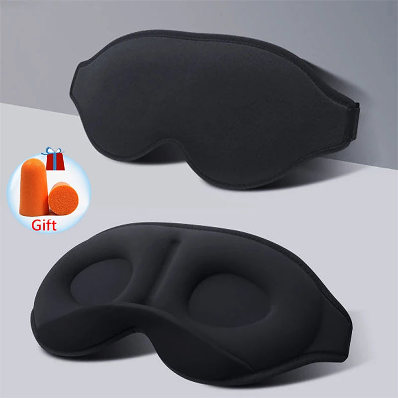3D Sleeping Mask 100% Blockout Light Sleep Mask For Eye Soft Eye Mask for Travel Eyeshade Night Breathable Blindfold Slaapmasker