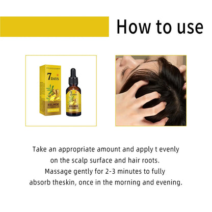 Ginger Hair Care Liquid Prevent Hair Loss Nourish Hair Follicles Strengthen Hair Roots Increase Hair Luster Nutrition Essence