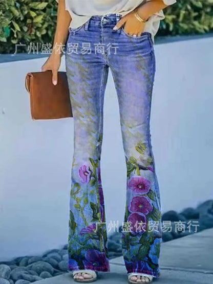 2025 New Women's Casual Trousers Thin Style Jeans Women's Fashionable Elegant Design