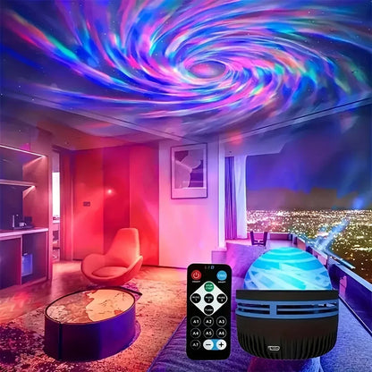 LED Galaxy Projector Light Multi-color Remote Control for Bedroom Decoration Christmas Star Projector Night Light New Year Gift