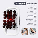 22-Head Fascia Gun High-Frequency Vibration Body Massage Gun Back and Waist Massager Massager Neck Shoulder Massager masajeador
