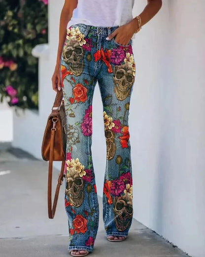 2025 New Women's Casual Trousers Thin Style Jeans Women's Fashionable Elegant Design