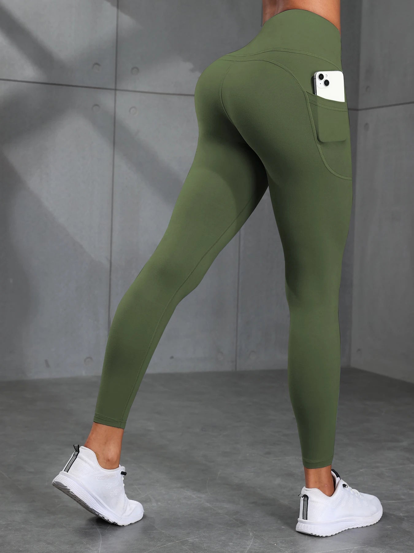 Women Camouflage Print High Waisted Sports Pocket Suitable For Running, Fitness, Yoga, Outdoor Adventure, Squat-Proof Leggings