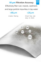 ALTHY Pre filter Whole House Spin Down Sediment Water Filter Central Prefilter Purifier System Backwash Stainless Steel Mesh