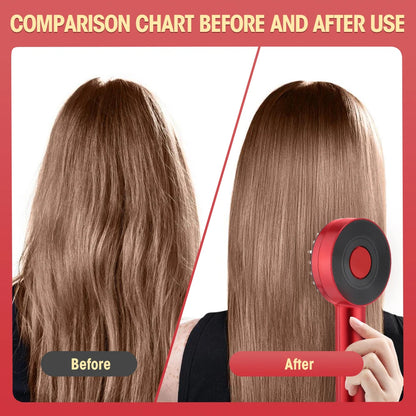 Electric Microcurrent Spray Massage Comb Red Blue LED Hair Follicle Comb Scalp Nano Atomized Head Massager Hair Growth Anti Loss