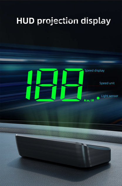 Car Head Up HD Display M2 GPS Speedometer Speed KMH Digital HUD Windshield Projector For All Cars Auto Electronics Accessories