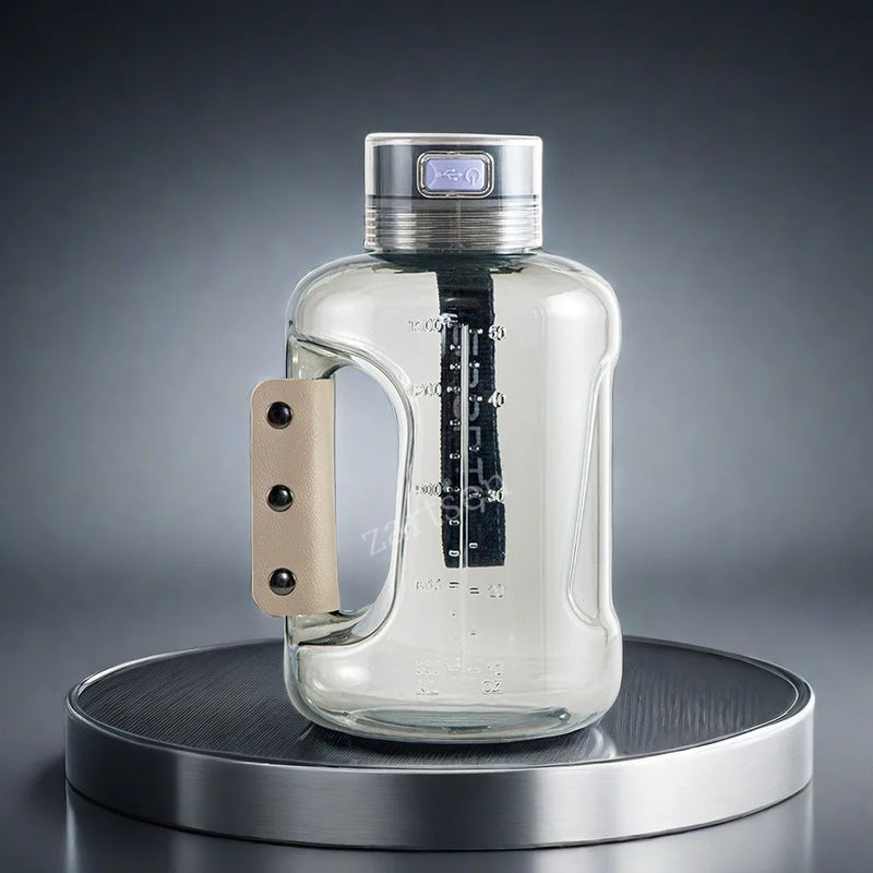 1.5L Portable Hydrogen Water Bottle – Rechargeable Sports Ionizer & Antioxidant Generator