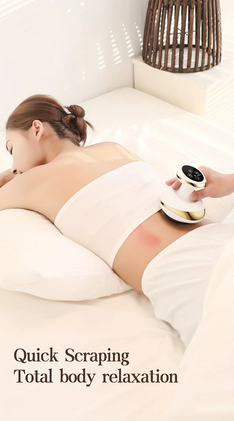 Electric Massage Meridian Brush Universal Body Dredging Cupping Scraping Instrument  Abdominal And Back Massager For Home