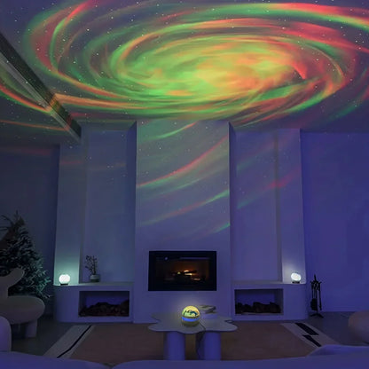 LED Galaxy Projector Light Multi-color Remote Control for Bedroom Decoration Christmas Star Projector Night Light New Year Gift
