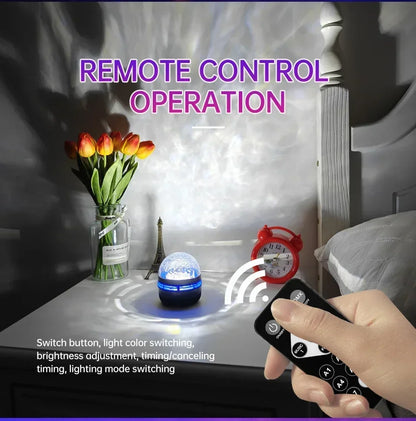 LED Galaxy Projector Light Multi-color Remote Control for Bedroom Decoration Christmas Star Projector Night Light New Year Gift
