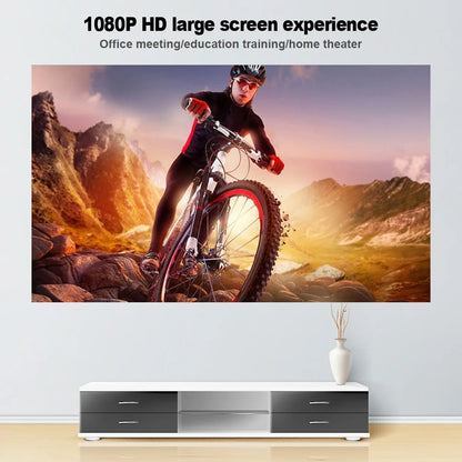 4K 16:9 HD Foldable Projector Screen Movie Projector Screen 60/72/84/92/100/110/120/130/133 in for Home Party Office Classroom