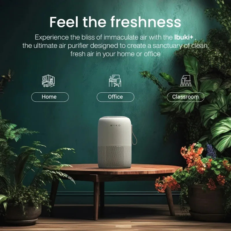 Miko Air Purifier for Large Room up to 770 Sqft - H13 True HEPA Air Cleaner for Pet Hair, Odors, Dust, Pollen for Home