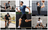 3 Pieces Fitness Suits Athletic Workout Compression Sets for Men Short Sleeve Rash Guard Undershirt Tops Leggings Pants Shorts