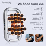 22-Head Fascia Gun High-Frequency Vibration Body Massage Gun Back and Waist Massager Massager Neck Shoulder Massager masajeador