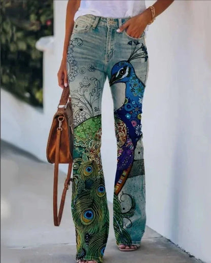 2025 New Plus Size Women's Casual Trousers Thin Style Jeans Women's Fashionable Elegant Design