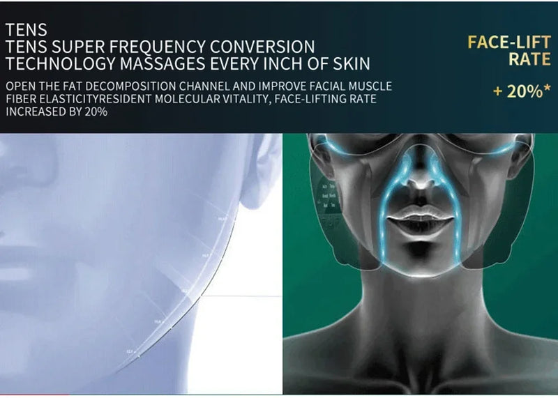 2024 Smart Facial Massager Lifting and Firming V-shaped Face-lifting Device All-round Body Shaping Anti-aging Beauty Instrument