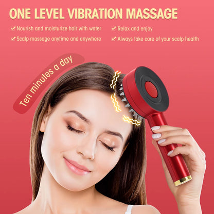 Electric Microcurrent Spray Massage Comb Red Blue LED Hair Follicle Comb Scalp Nano Atomized Head Massager Hair Growth Anti Loss