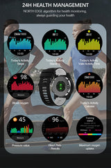 NORTH EDGE 2025 New GPS Watches Men Sport Smart Watch HD AMOLED Display 50M ATM Altimeter Barometer Compass Smartwatch for Men