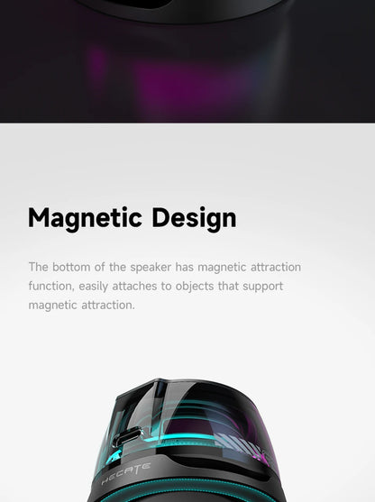 Edifier Portable Bluetooth Speaker HECATE G200 RGB Lighting Magnetic Speaker BT5.3 Mini Sound Box 7 Hours Playback Phone Holder