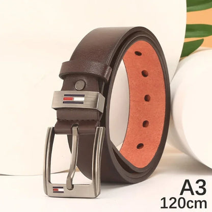 Man Belt Luxury Designer Brand High Quality Men Belt Male PU Leather Belt Men Alloy Pin Buckle Jeans Waistband Waist Straps