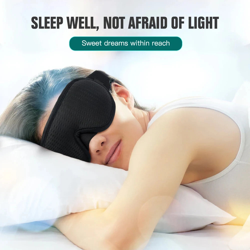 3D Sleeping Mask 100% Blockout Light Sleep Mask For Eye Soft Eye Mask for Travel Eyeshade Night Breathable Blindfold Slaapmasker