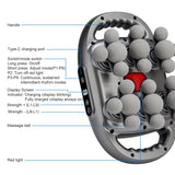 22-Head Fascia Gun High-Frequency Vibration Body Massage Gun Back and Waist Massager Massager Neck Shoulder Massager masajeador
