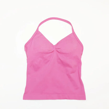 HGC Impact Longline Strappy Top Sports Yoga Vest Underwear Women's Fitness Top Gym Beautiful Back Bra Running Workout Halter