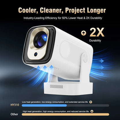 Magcubic HY310 Mini Projector Auto Focus 4K Native 1080P 330ANSI Android11 5W Speaker Air Mouse Voice Assistant Upgrated HY300