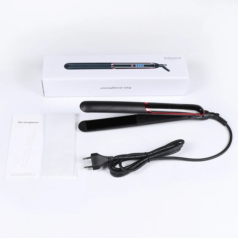 Professional Hair Straightener Ceramic Ionic Fast Heat-Up Hair Flat Iron Negative Ion  Iron Lcd Display Hair Straightener
