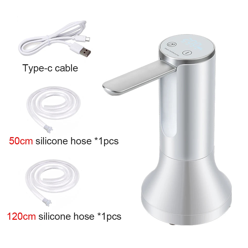 Electric Water Gallon Bottle Pump Foldable Automatic Water Dispenser 19 Liters Bottle Rechargeable Desktop Drinking Water Pump