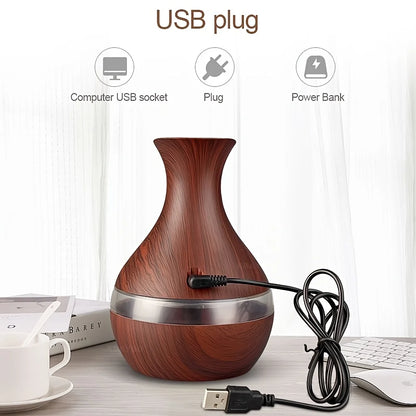 New Excellence Home USB 10.14oz Humidifier Touch Switch Diffuser With 7 LED Lights For Living Room Bedroom With essential oils