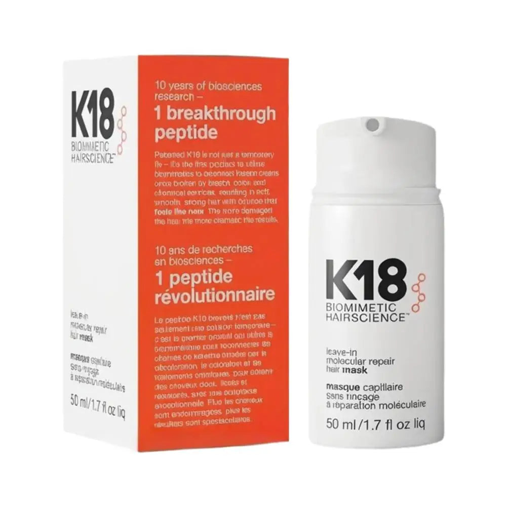 Leave-In K18 Hair Mask Molecular Repair Conditioner Deep Restores Damaged Hair Keratin Treatment For Hair And Scalp Hair Care