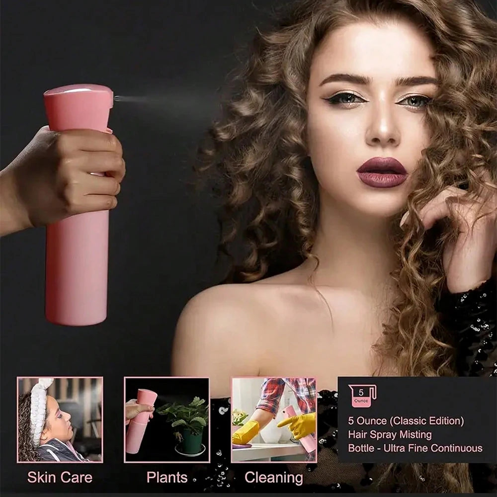 5pcs Hair Styling Set Mist Water Spray Bottle Candy Brush Pointed Tail Edge Control Brush Wide-tooth Hairbrush Hairdressing Tool