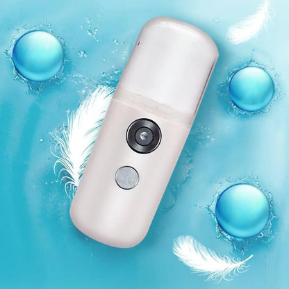 30ml Mini Facial Sprayer Humidifier USB Charging Electric Essential Oil Purifier Aroma Mist Face Moisturizing Steamer