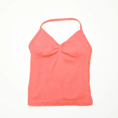 HGC Impact Longline Strappy Top Sports Yoga Vest Underwear Women's Fitness Top Gym Beautiful Back Bra Running Workout Halter