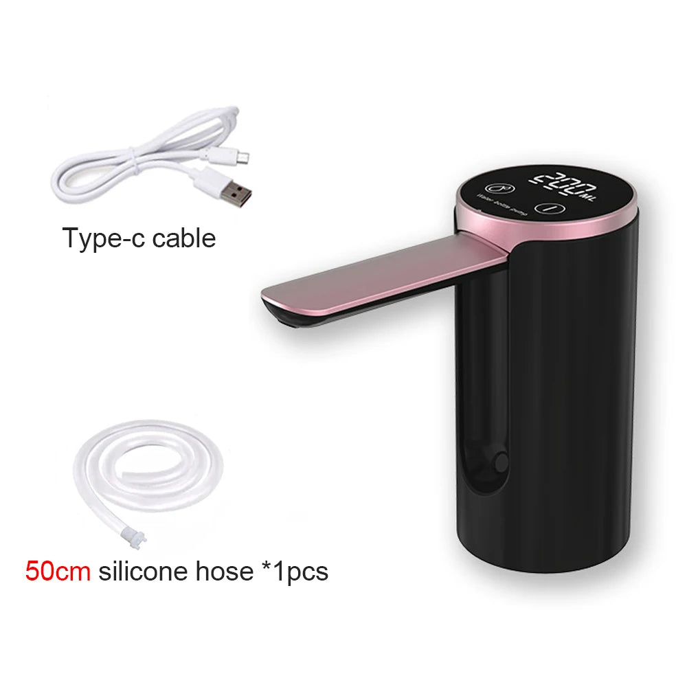 Electric Water Gallon Bottle Pump Foldable Automatic Water Dispenser 19 Liters Bottle Rechargeable Desktop Drinking Water Pump