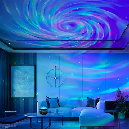 LED Galaxy Projector Light Multi-color Remote Control for Bedroom Decoration Christmas Star Projector Night Light New Year Gift