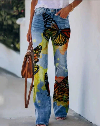 2025 New Women's Casual Trousers Thin Style Jeans Women's Fashionable Elegant Design