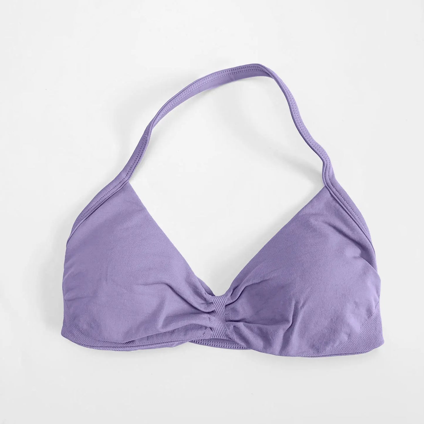 NCLAGEN Impact Strappy Bra Gym Top Women High Support Impact Thin Strap Halter Sports Seamless Bras Scrunch Workout Yoga Tank