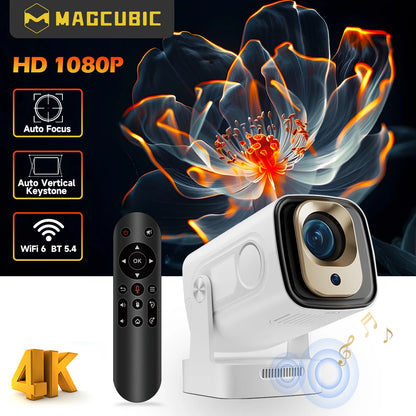 Magcubic HY310 Mini Projector Auto Focus 4K Native 1080P 330ANSI Android11 5W Speaker Air Mouse Voice Assistant Upgrated HY300